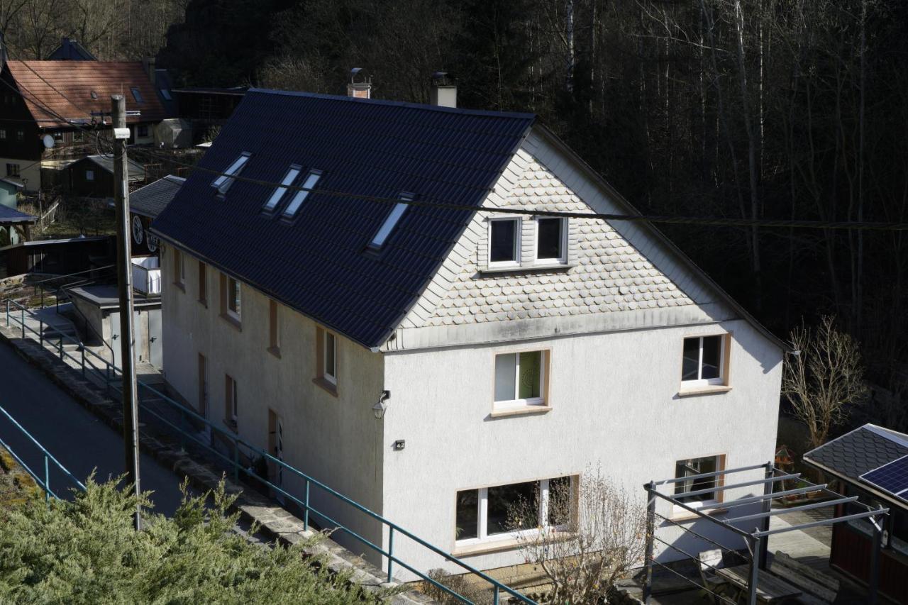 Ferienwohnung Zum Hirschgrund Schöna 外观 照片