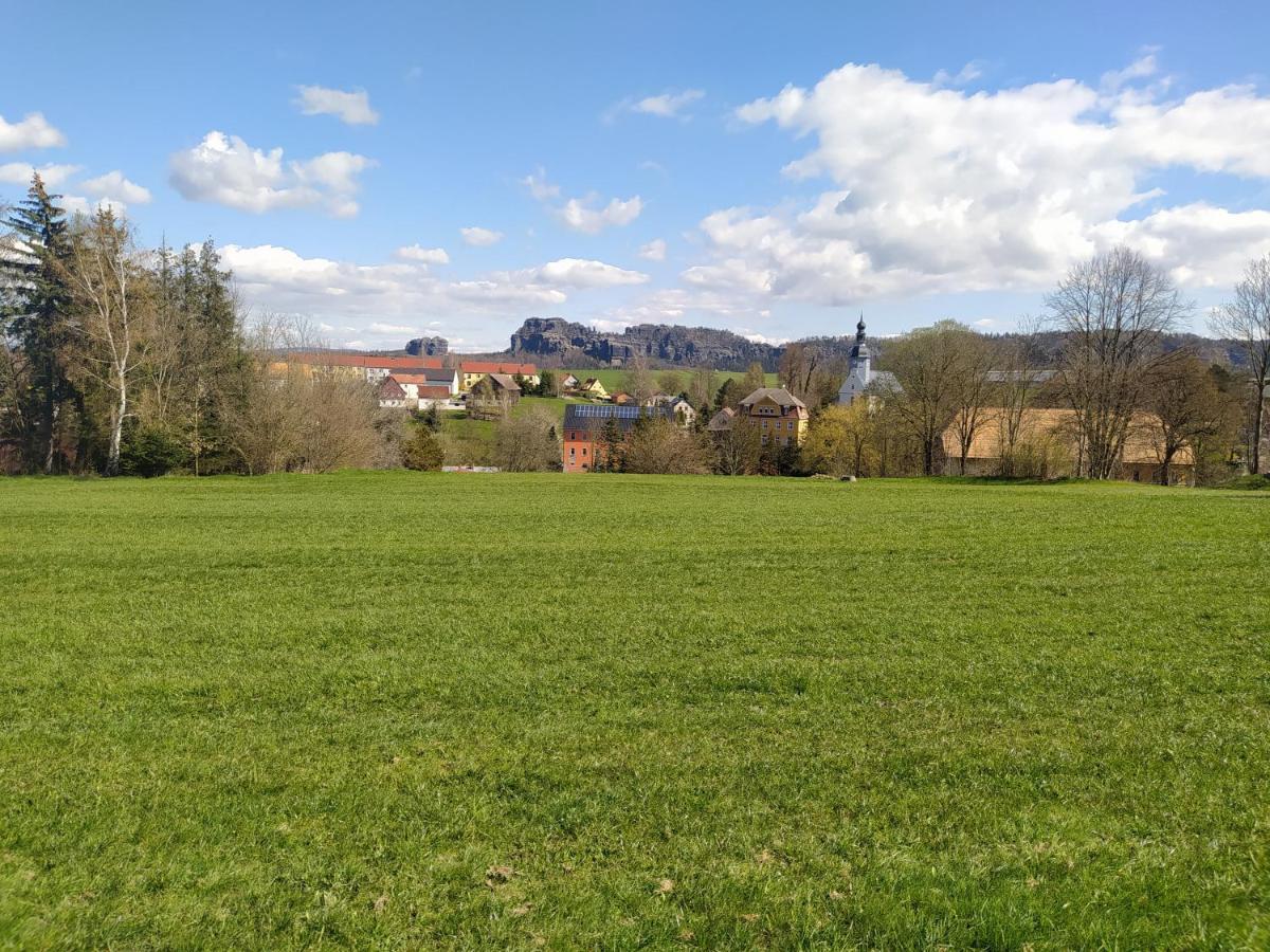 Ferienwohnung Zum Hirschgrund Schöna 外观 照片